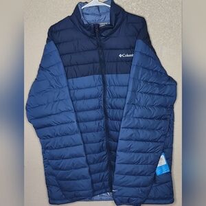 Columbia Men's Blue Powder Lite Jacket With Omni-Heat Size LT SEE DESCRIPTION